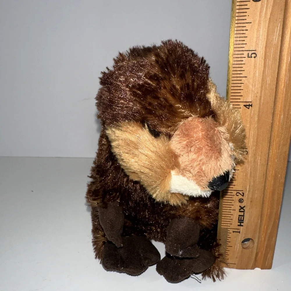 Set Of‎ 2 - Aurora Flopsies Collection BEAVER Soft & Cuddly Plush Stuffed Animal